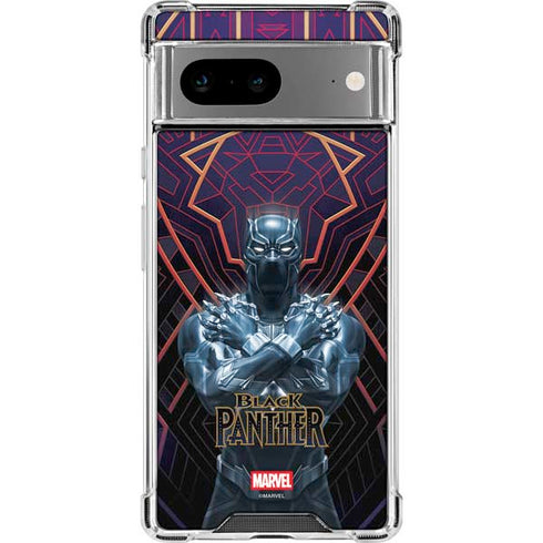 Marvel Black Panther Wakanda Salute Google Pixel 8a Clear Case